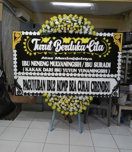 Papan Bunga Duka Salemba